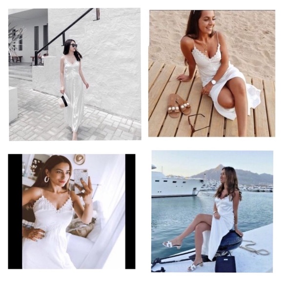 NWT Zara New Satin Camisole Long Lingerie
Dress SMALL - Picture 2 of 15